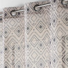 VOILAGE NALIKA 140x240CM EFFET LIN TISSE IMPRIME