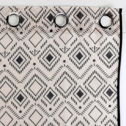 VOILAGE NALIKA 140x240CM EFFET LIN TISSE IMPRIME