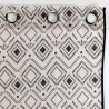 VOILAGE NALIKA 140x240CM EFFET LIN TISSE IMPRIME