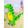 JE CREE MON TABLEAU EN POMPONS, DINO , 1