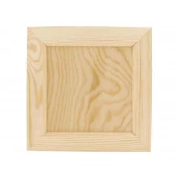 Cadre bois carré intérieur 15x15cm contour 21.5x21.5cm