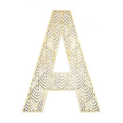 LETTRE A EN BOIS GEANTE AJOUREE