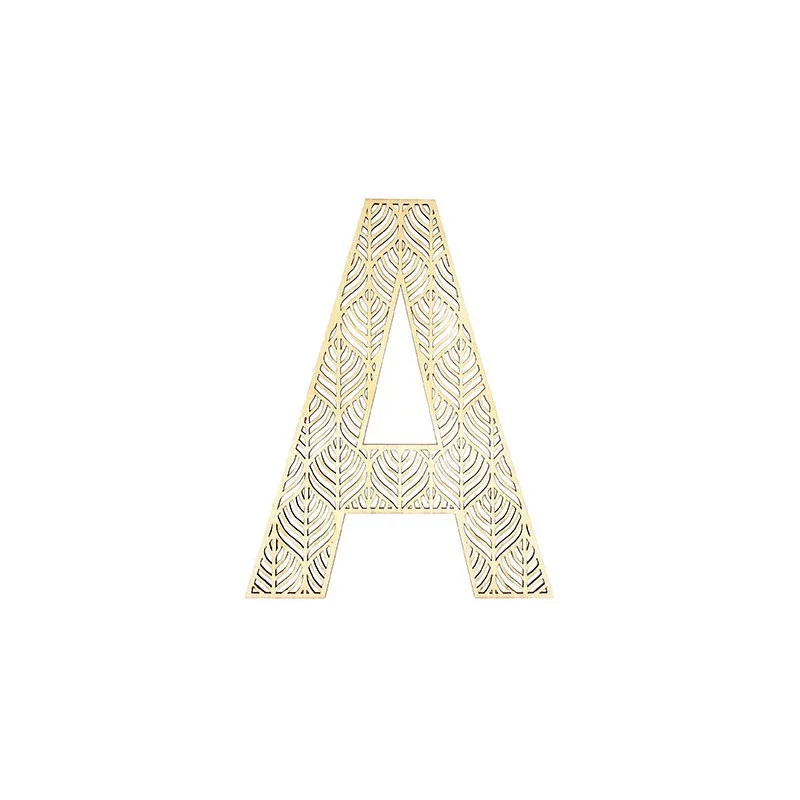 LETTRE A EN BOIS GEANTE AJOUREE