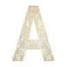 LETTRE A EN BOIS GEANTE AJOUREE