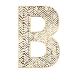 LETTRE B EN BOIS GEANTE AJOUREE