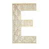 LETTRE E EN BOIS GEANTE AJOUREE