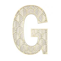 LETTRE G EN BOIS GEANTE AJOUREE