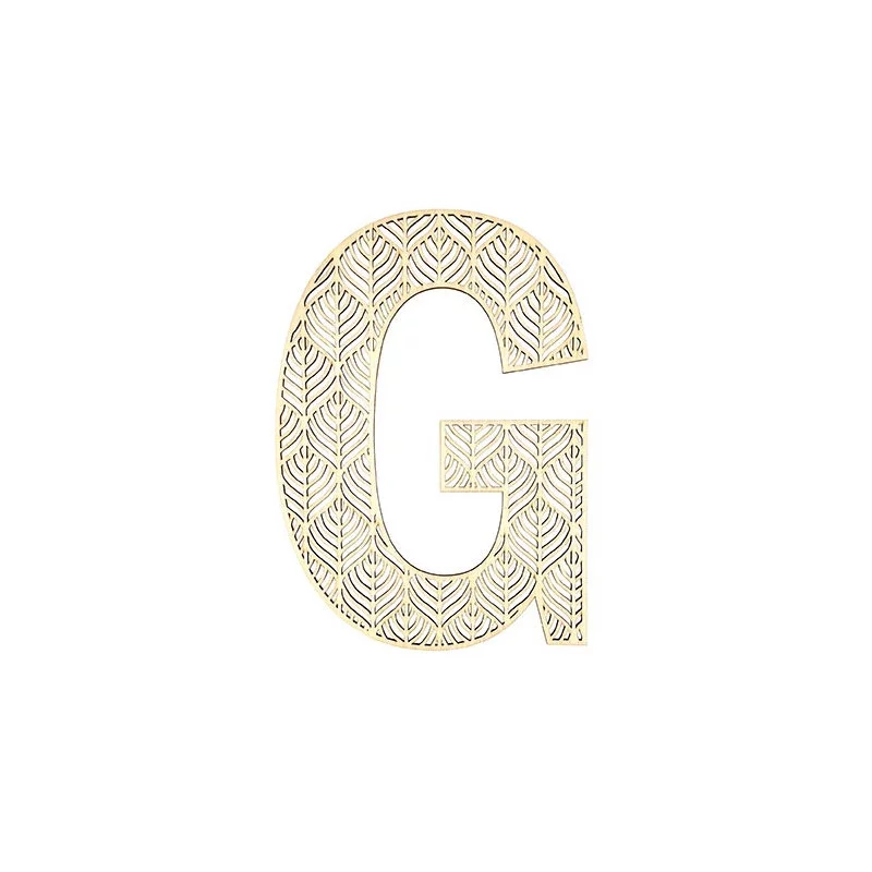 LETTRE G EN BOIS GEANTE AJOUREE