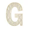 LETTRE G EN BOIS GEANTE AJOUREE