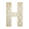 LETTRE H EN BOIS GEANTE AJOUREE