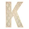 LETTRE K EN BOIS GEANTE AJOUREE