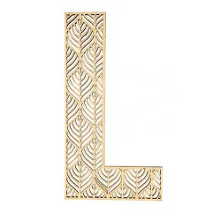 LETTRE L EN BOIS GEANTE AJOUREE