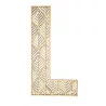 LETTRE L EN BOIS GEANTE AJOUREE
