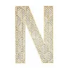 LETTRE N EN BOIS GEANTE AJOUREE