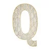 LETTRE Q EN BOIS GEANTE AJOUREE