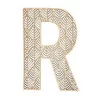 LETTRE R EN BOIS GEANTE AJOUREE