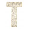 LETTRE T EN BOIS GEANTE AJOUREE