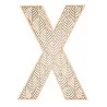 LETTRE X EN BOIS GEANTE AJOUREE