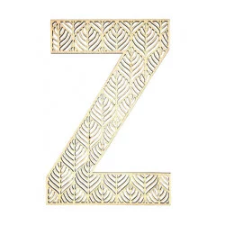 LETTRE Z EN BOIS GEANTE AJOUREE