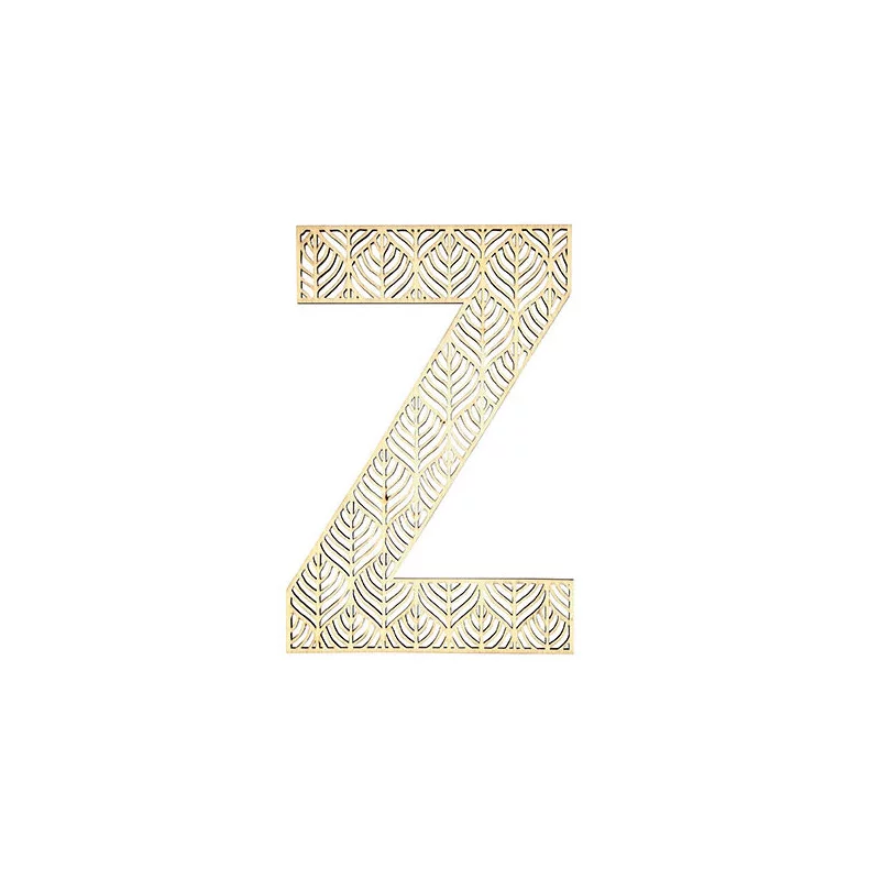 LETTRE Z EN BOIS GEANTE AJOUREE