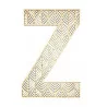LETTRE Z EN BOIS GEANTE AJOUREE