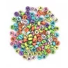 PERLES RONDES ALPHABET FOND PASTEL