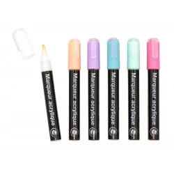 MARQUEUR X6 COULEURS PASTEL
