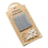 10 BOUGIES ARGENT PAILLETEES 6cm