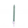 10 BOUGIES ARGENT PAILLETEES 6cm