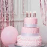 10 BOUGIES ROSE GOLD PAILLETEES