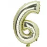 BALLON METAL OR 36CM CHIFFRE 6