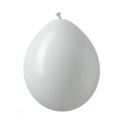 10 BALLONS DECO BLANC 26CM