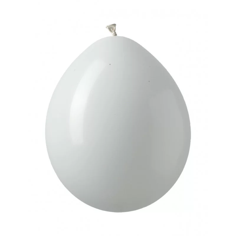 10 BALLONS DECO BLANC 26CM