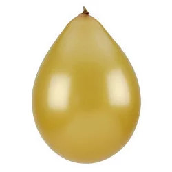 10 BALLONS NACRES OR 26CM