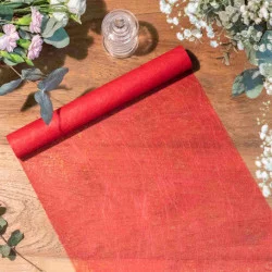 CHEMIN DE TABLE 30CM X5M ROUGE