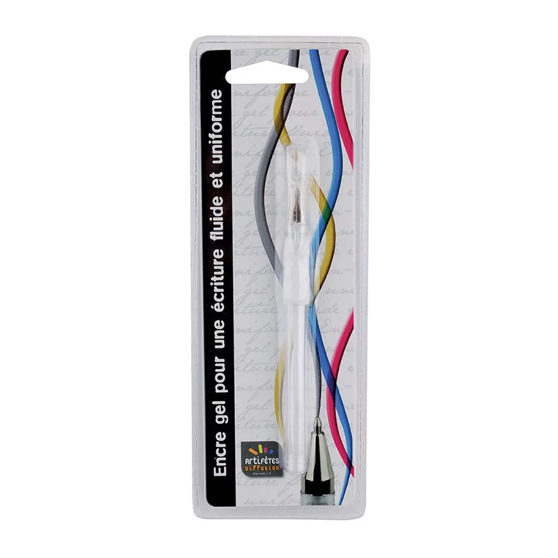 STYLO GEL BLANC