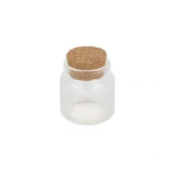 FIOLE VERRE BOUCHON LIEGE 4.5X5.5CM