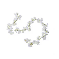 GUIRLANDE DE FLEURS DE CERISIER BLANCHES