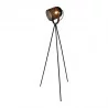 LAMPADAIRE SPOT AVEC TRÉPIED EN MÉTAL NOIR 56x52x138cm