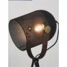 LAMPADAIRE SPOT AVEC TRÉPIED EN MÉTAL NOIR 56x52x138cm