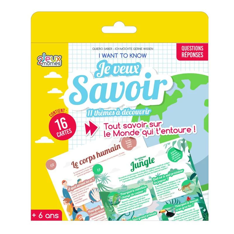JEU DES POURQUOI 16 CARTES