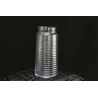 VASE TRANSPARENT NERVURE 25CM VERRE