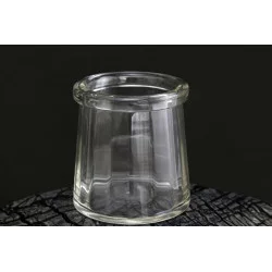 VASE TRANSPARENT 20CM VERRE
