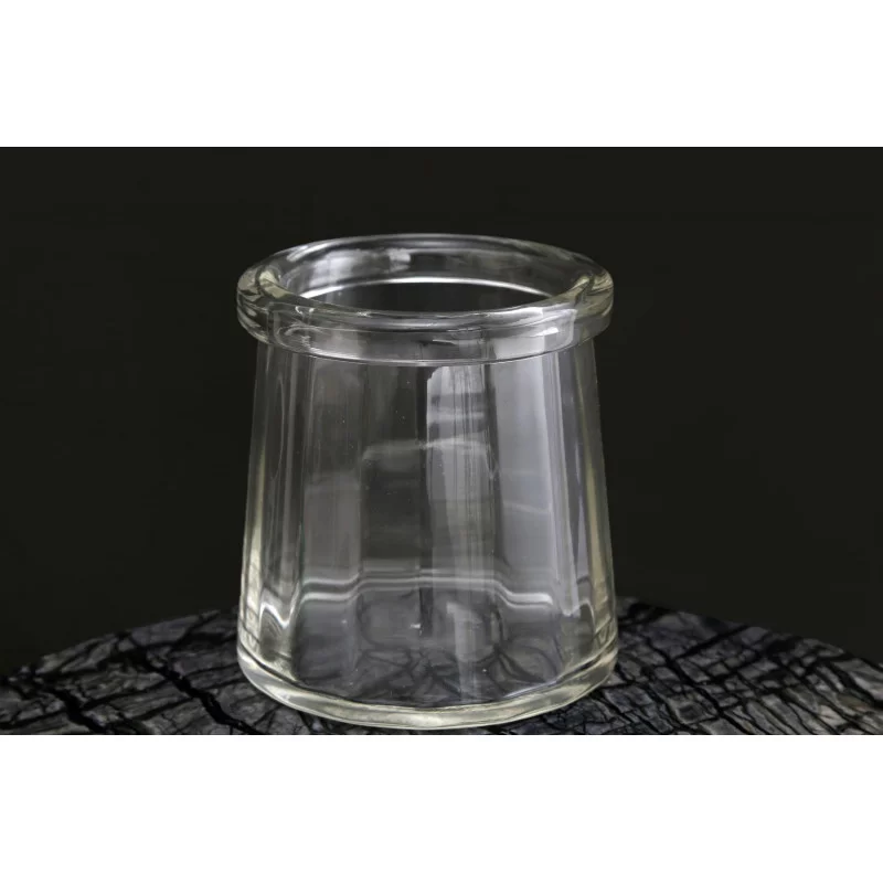 VASE TRANSPARENT 20CM VERRE