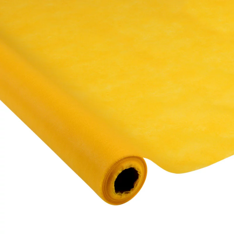 NAPPE INTISSE JAUNE MOUTARDE 1,20X10M