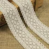 RUBAN MACRAME DELICAT BLANC 7.5CMX3 M