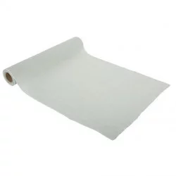 CHEMIN DE TABLE MOUSSELINE VERT EUCALYP