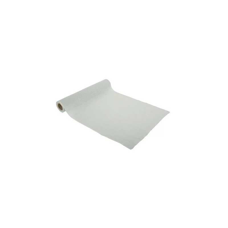 CHEMIN DE TABLE MOUSSELINE VERT EUCALYP
