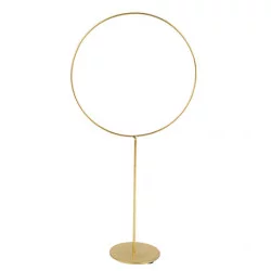 CERCLE SUR PIED A DECORER METAL OR MM