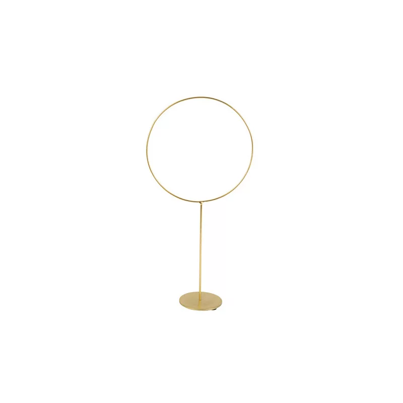 CERCLE SUR PIED A DECORER METAL OR MM